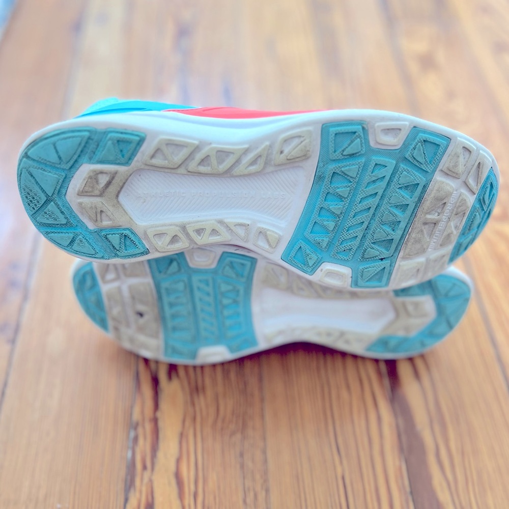 APL Women’s TechLoom Bliss Slip-On Sneakers Yellow, Blue, and Orange - Picture 4 of 4